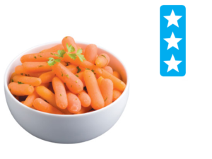 Baby Carrots = 3 Guiding Stars